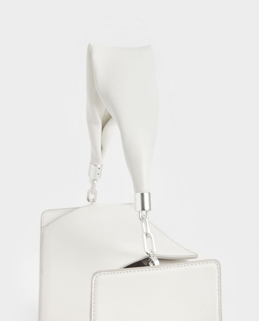 CHARLES & KEITH - Túi xách tay nữ hình hộp chữ nhật Slouchy Top