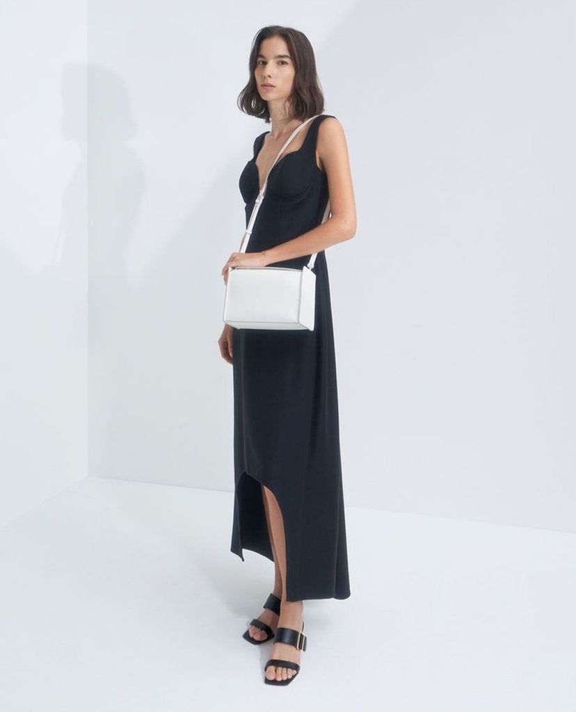 CHARLES & KEITH - Túi xách tay nữ hình hộp chữ nhật Slouchy Top