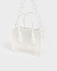 CHARLES & KEITH - Túi xách tay cầm Chain Link