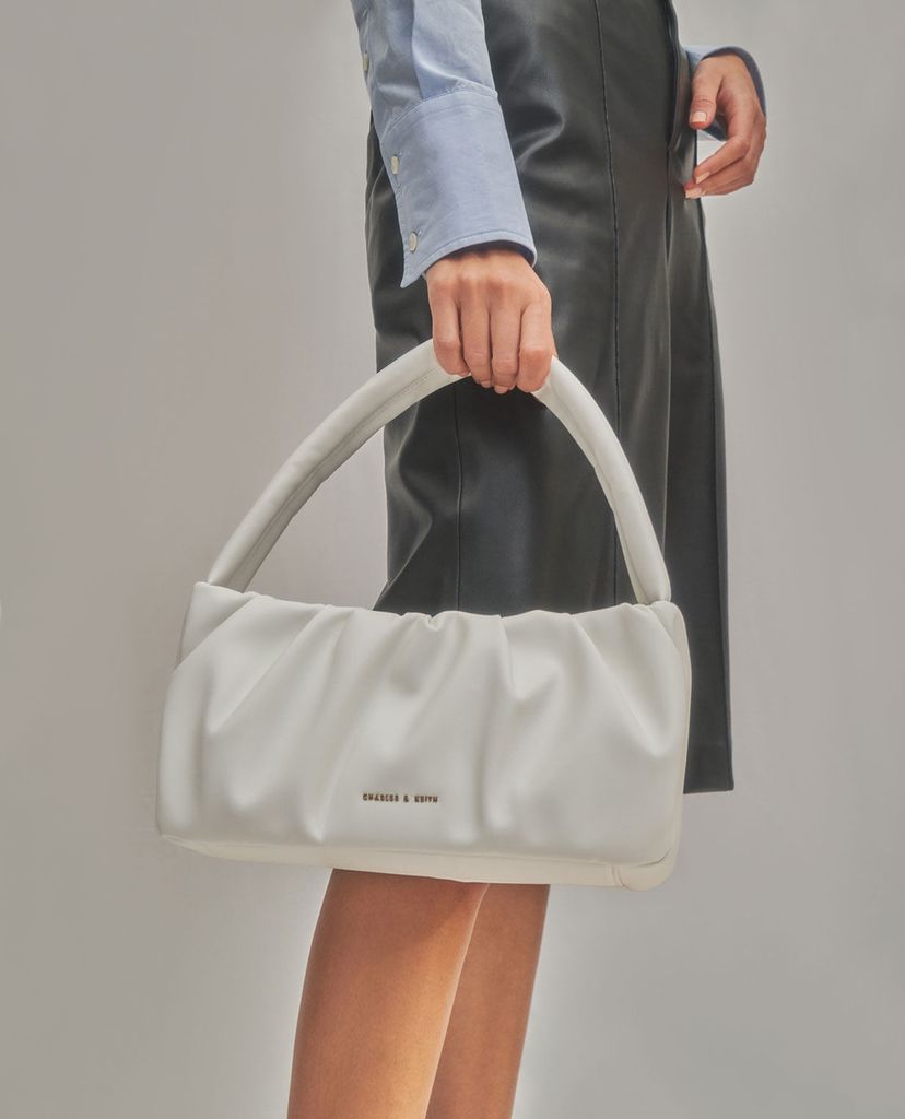 CHARLES & KEITH - Túi xách nữ phom chữ nhật Ruched