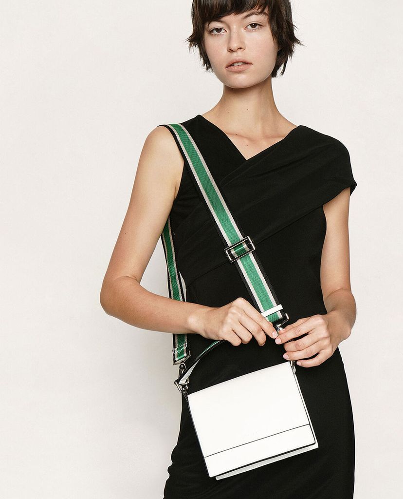 CHARLES & KEITH - Túi đeo chéo chữ nhật Striped Top Handle