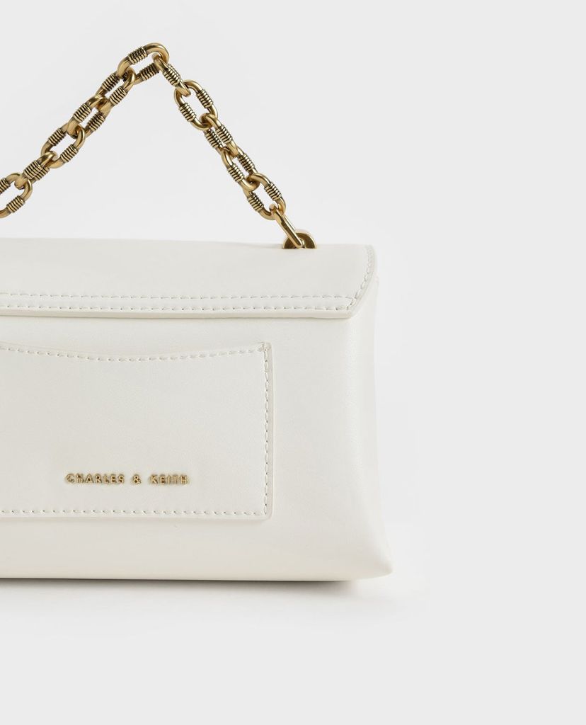 CHARLES & KEITH - Túi đeo chéo nữ phối cùng dây đeo thời trang