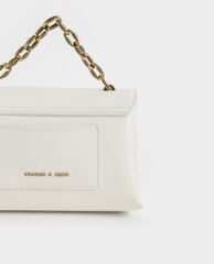 CHARLES & KEITH - Túi đeo chéo nữ phối cùng dây đeo thời trang