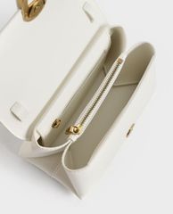 CHARLES & KEITH - Túi đeo chéo nữ phối cùng dây đeo thời trang
