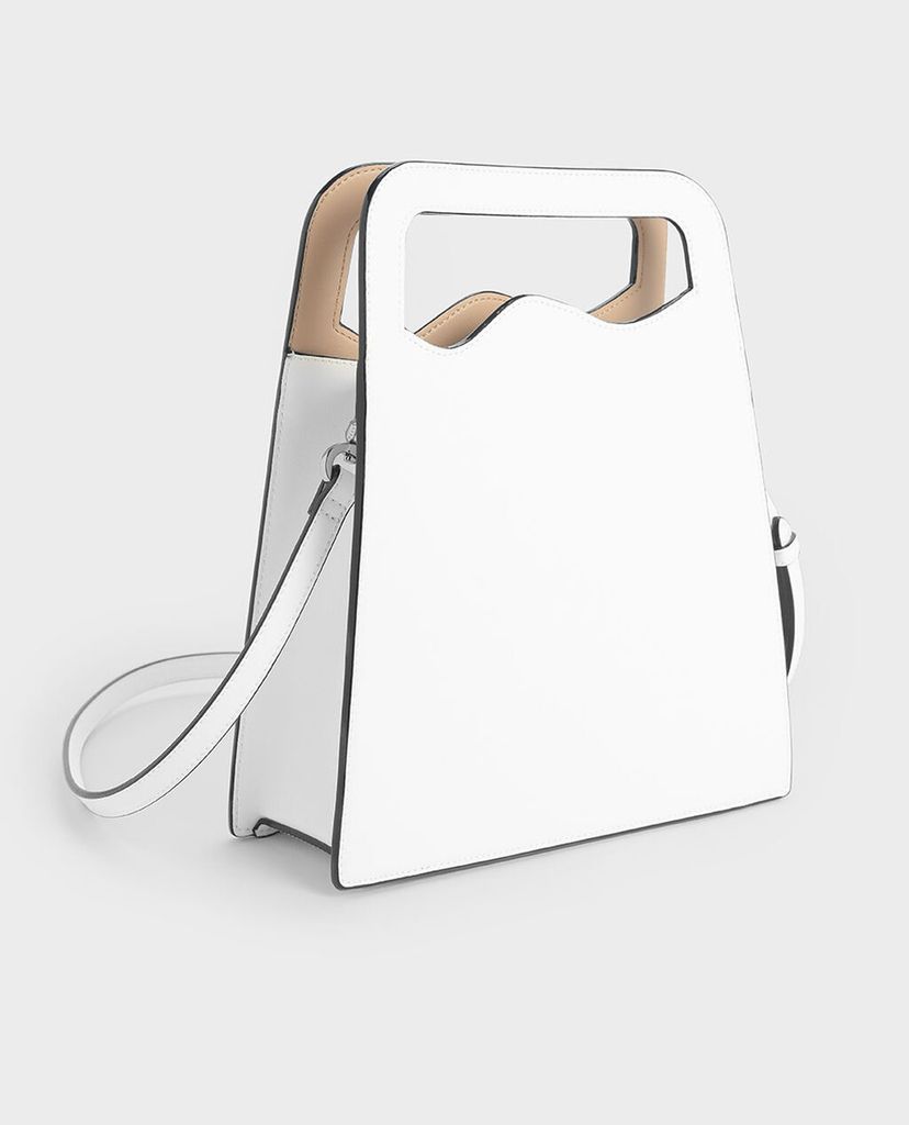 CHARLES & KEITH- Túi đeo vai Asymmetric Cut Top