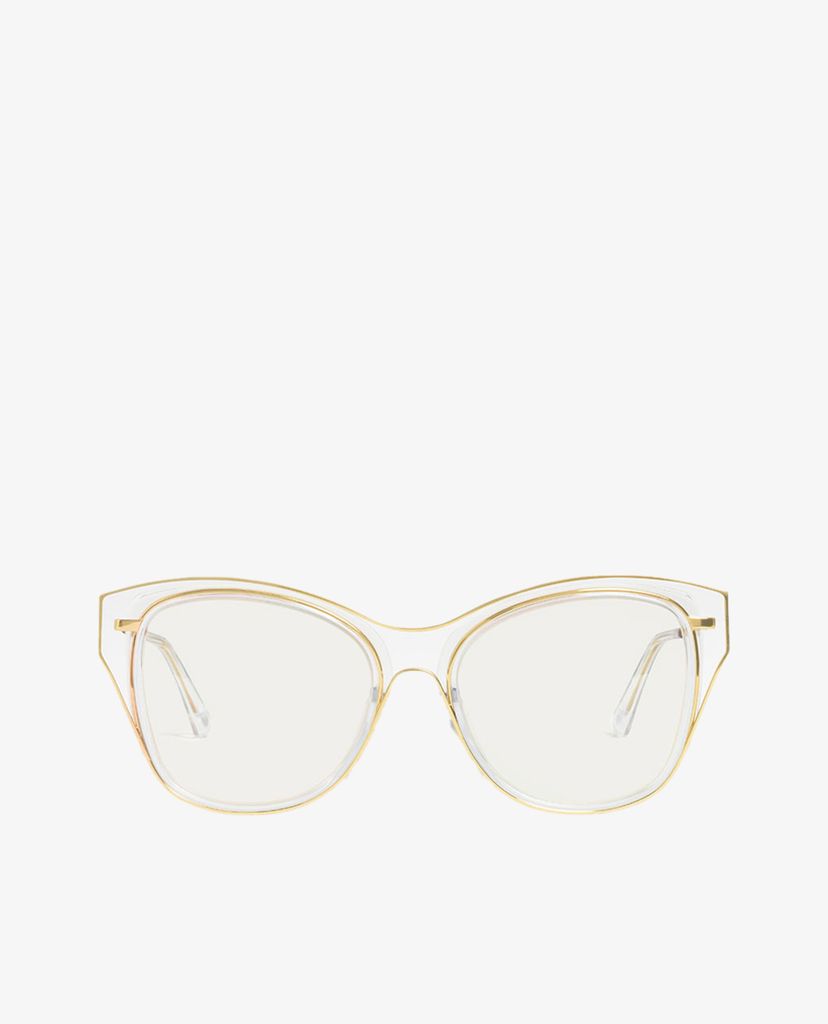 CHARLES & KEITH - Kính mát nữ gọng vuông Double Frame Butterfly