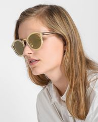 CHARLES & KEITH - Kính mát nữ mắt mèo Round Thick Frame