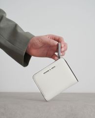 CHARLES & KEITH - Ví nữ dạng gập Mini Top Zip