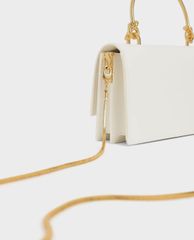 CHARLES & KEITH - Ví cầm tay nữ chữ nhật Metallic Handle