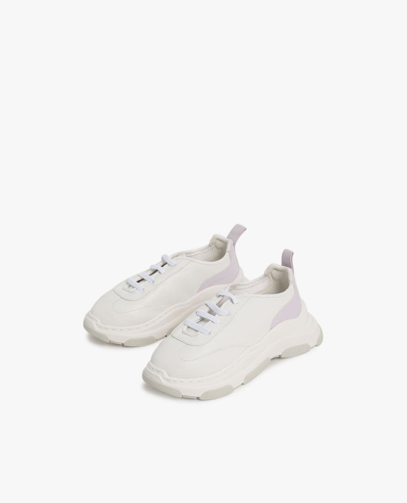 CHARLES & KEITH - Giày sneakers bé gái Two Tone Chunky