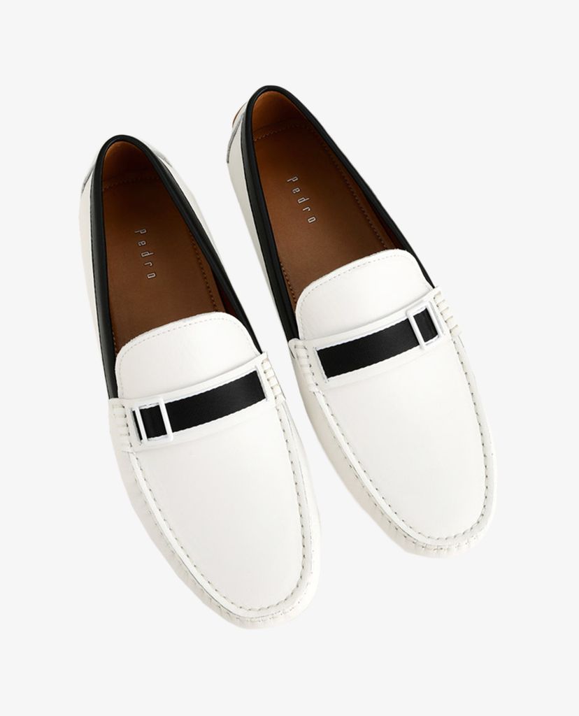 PEDRO - Giày lười nam mũi vuông Buckled Leather Moccasins