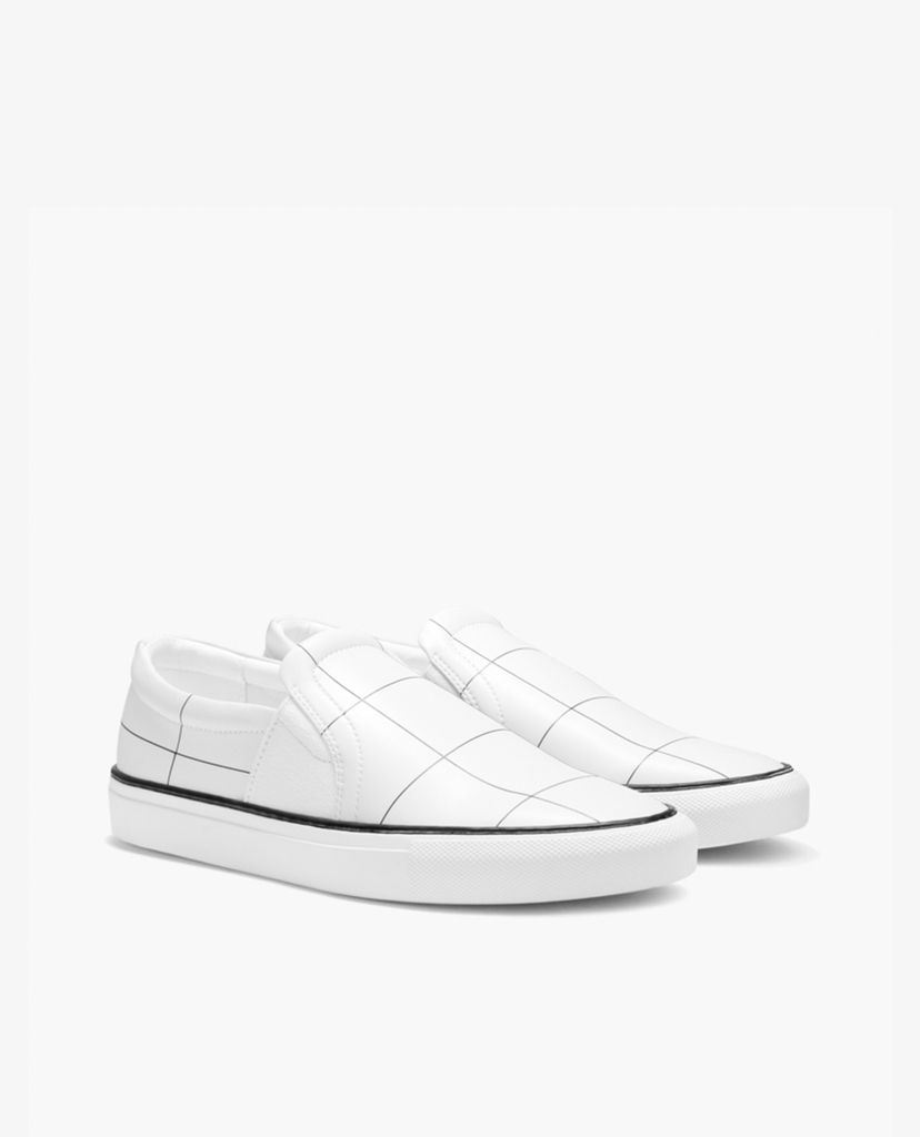 PEDRO - Giày slip on nam ô kẻ Pane Checks