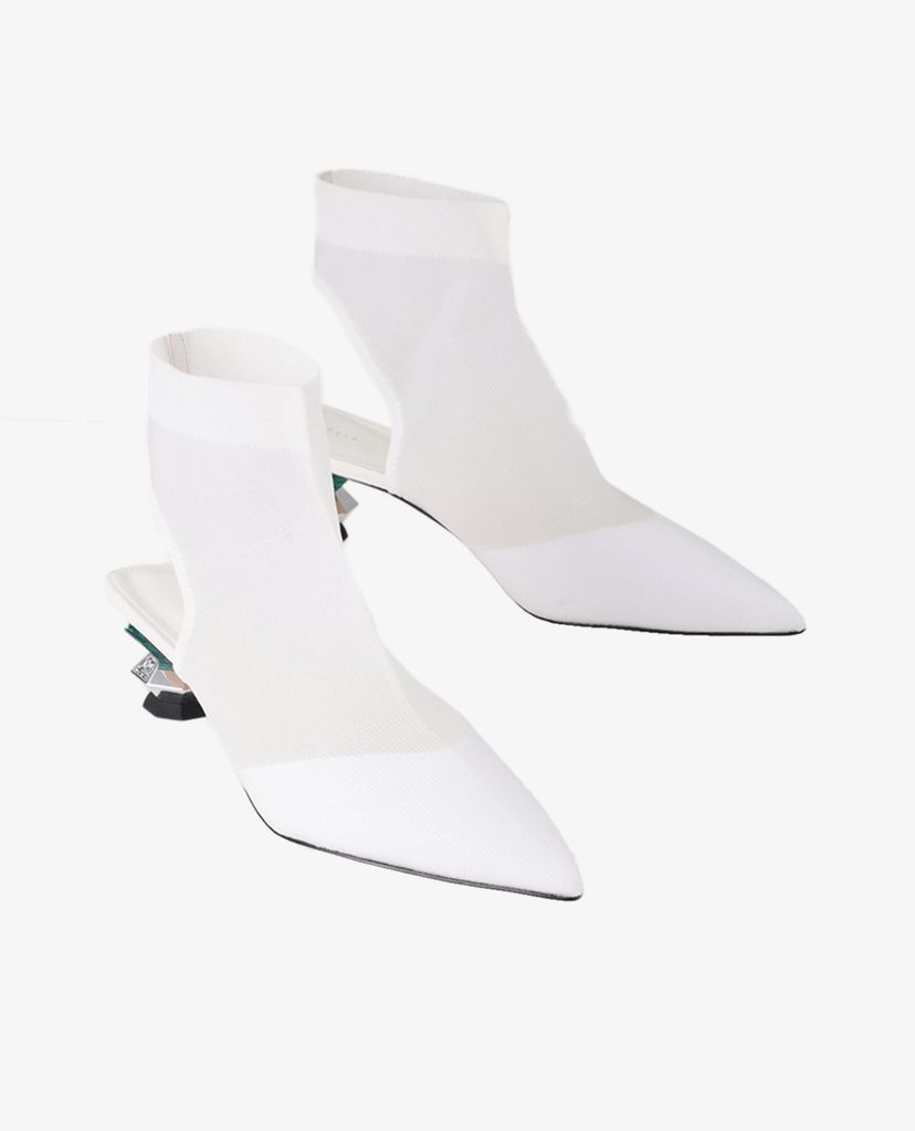 PEDRO - Giày boots nữ mũi nhọn Ankle Mesh Sock