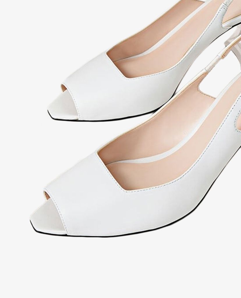 PEDRO - Giày cao gót hở mũi đế vuông Slingback Block