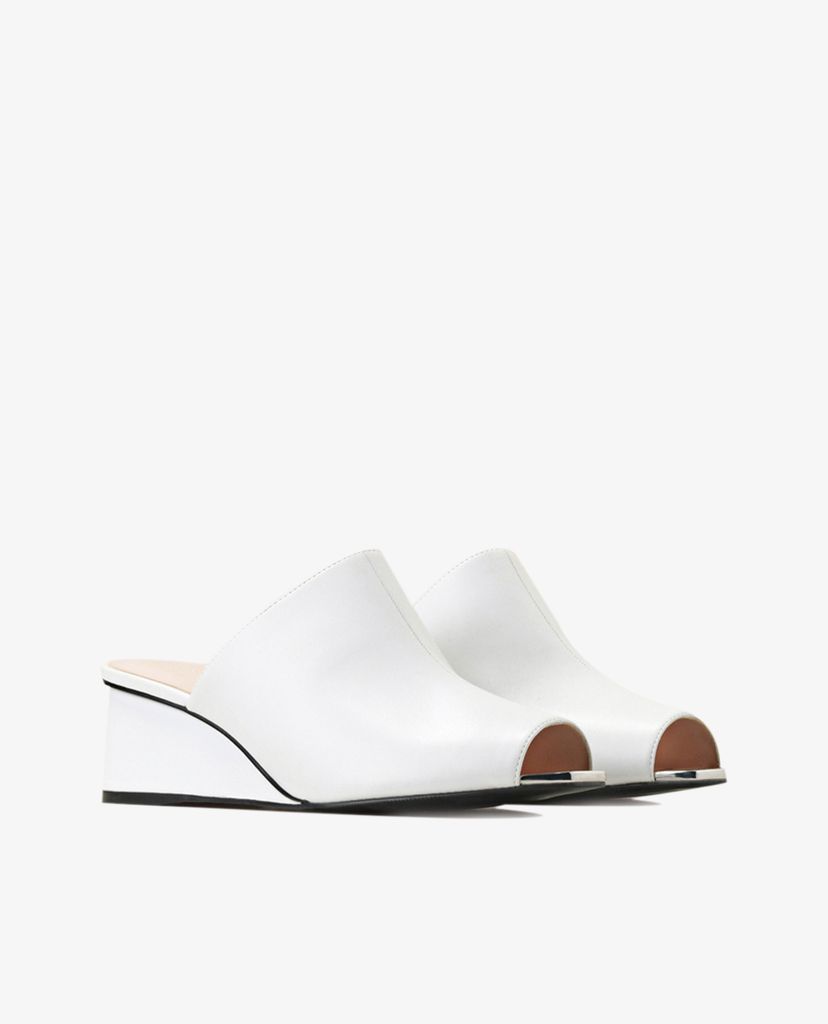 PEDRO - Giày đế xuồng hở mũi quai bản rộng Peep Toe