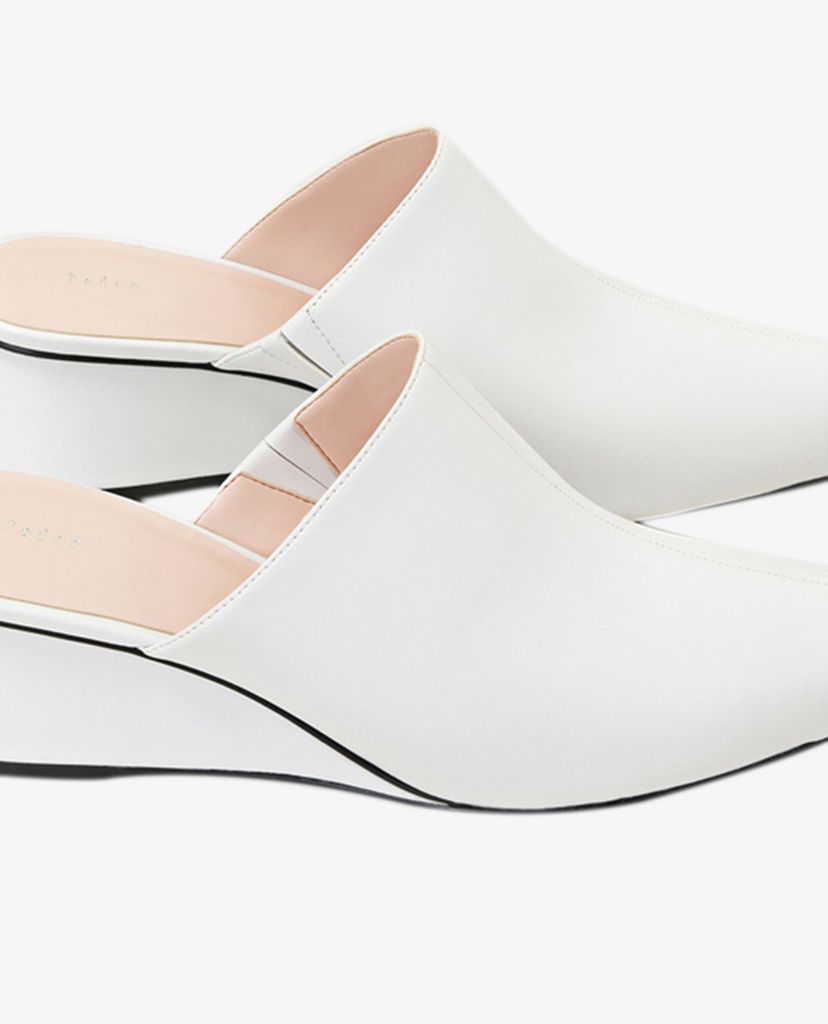 PEDRO - Giày đế xuồng hở mũi quai bản rộng Peep Toe