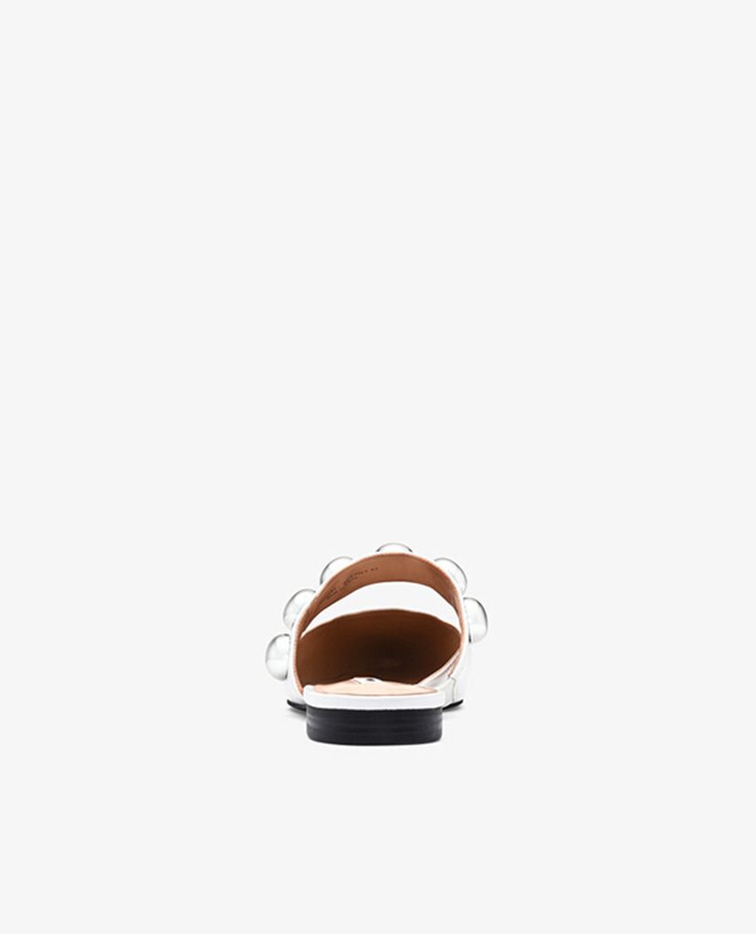 PEDRO - Giày đế bệt nữ mũi nhọn hở gót Studded Slip On