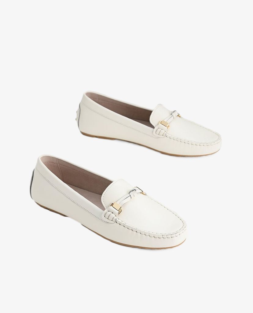PEDRO - Giày đế bệt nữ mũi tròn Knotted Leather