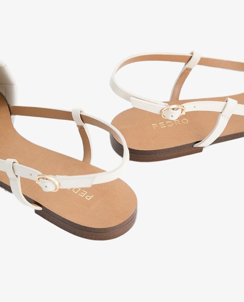 PEDRO - Giày đế bệt nữ mũi nhọn Braided Slingback