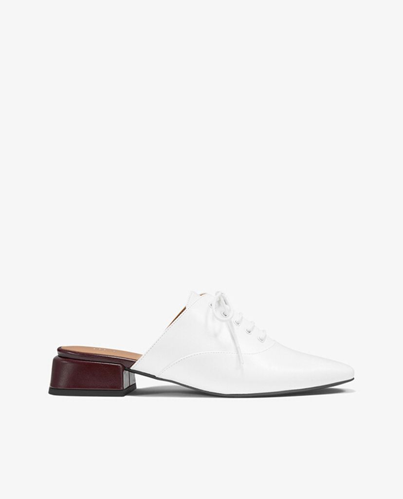 PEDRO - Giày đế bệt nữ mũi nhọn thắt dây Lace Up
