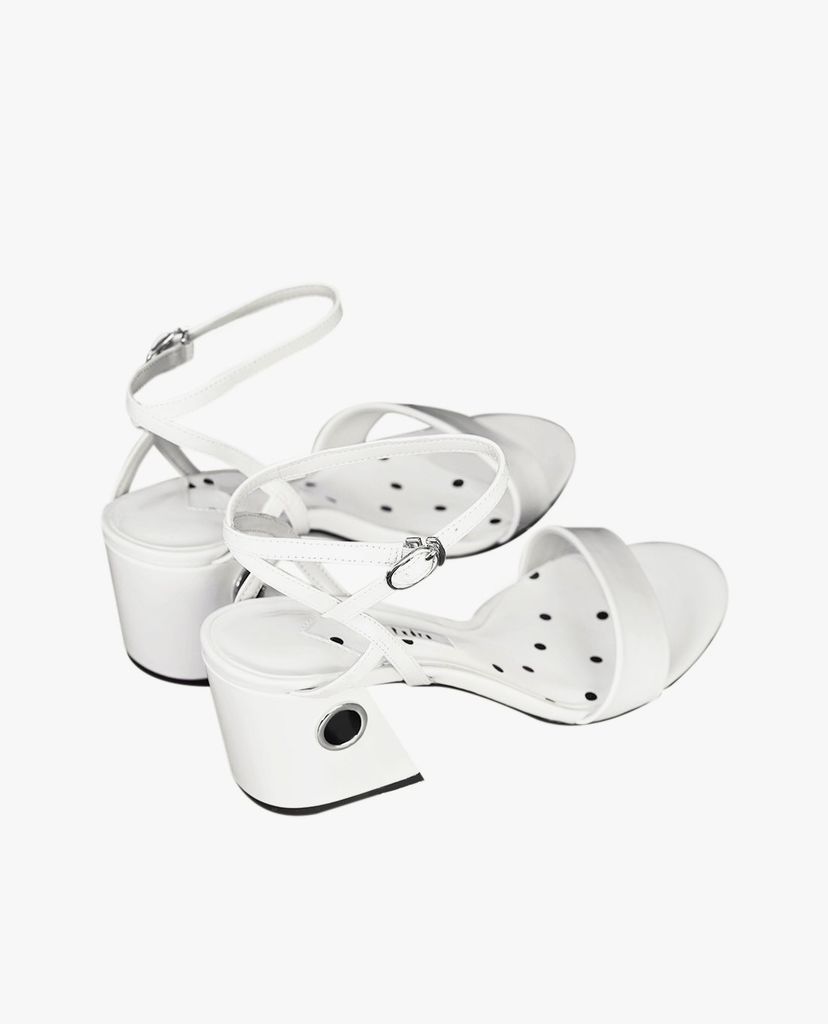 GIày cao gót họa tiết chấm bi Ankle Strap