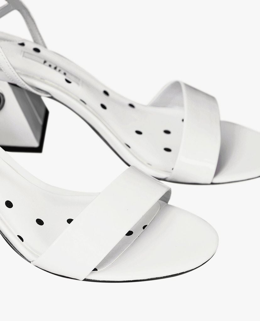 GIày cao gót họa tiết chấm bi Ankle Strap