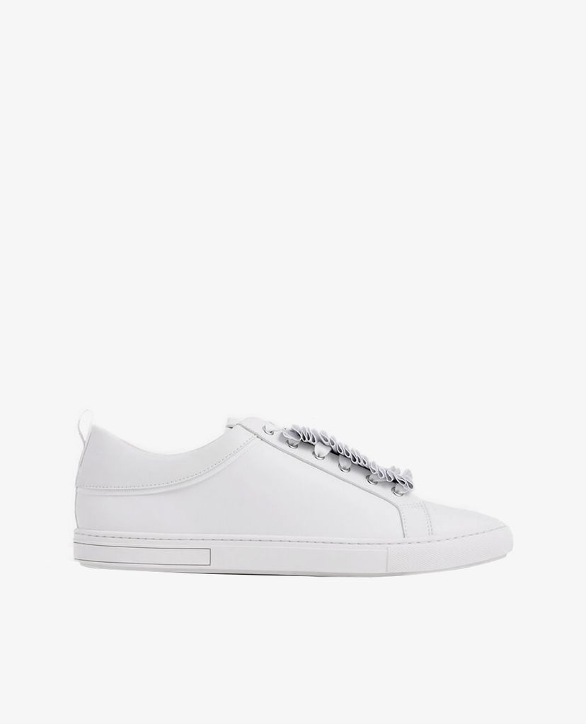 Giày sneaker nữ cổ thấp Pleats Embellished Glitter
