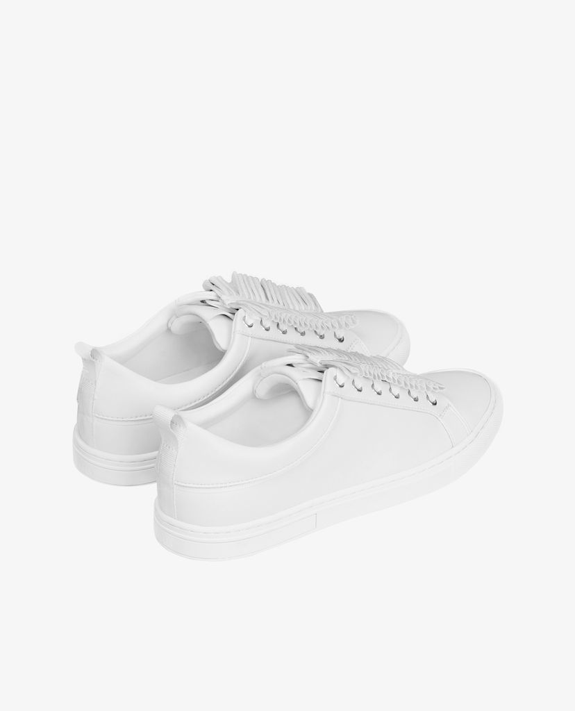 Giày sneaker nữ cổ thấp Pleats Embellished Glitter