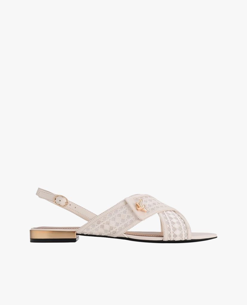 PEDRO - Giày sandal nữ quai chéo Mesh Slingback