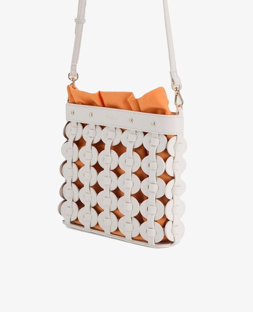 PEDRO - Túi đeo chéo nữ Braided Textured Drawstring