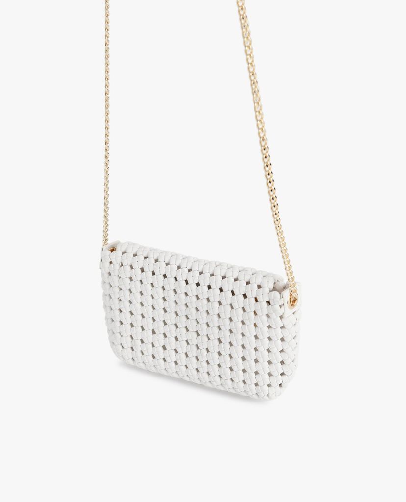 PEDRO - Túi đeo chéo nữ chữ nhật nắp gập Woven