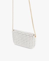 PEDRO - Túi đeo chéo nữ chữ nhật nắp gập Woven