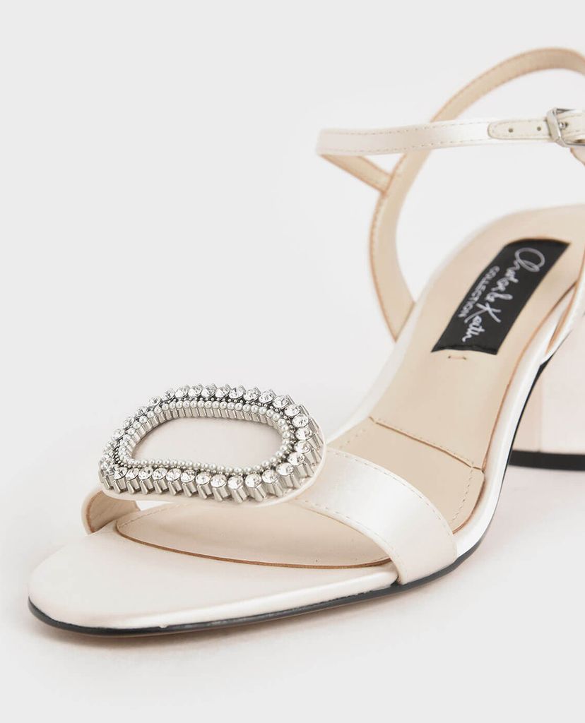 CHARLES & KEITH - Giày sandal cao gót quai ngang Wedding Collection