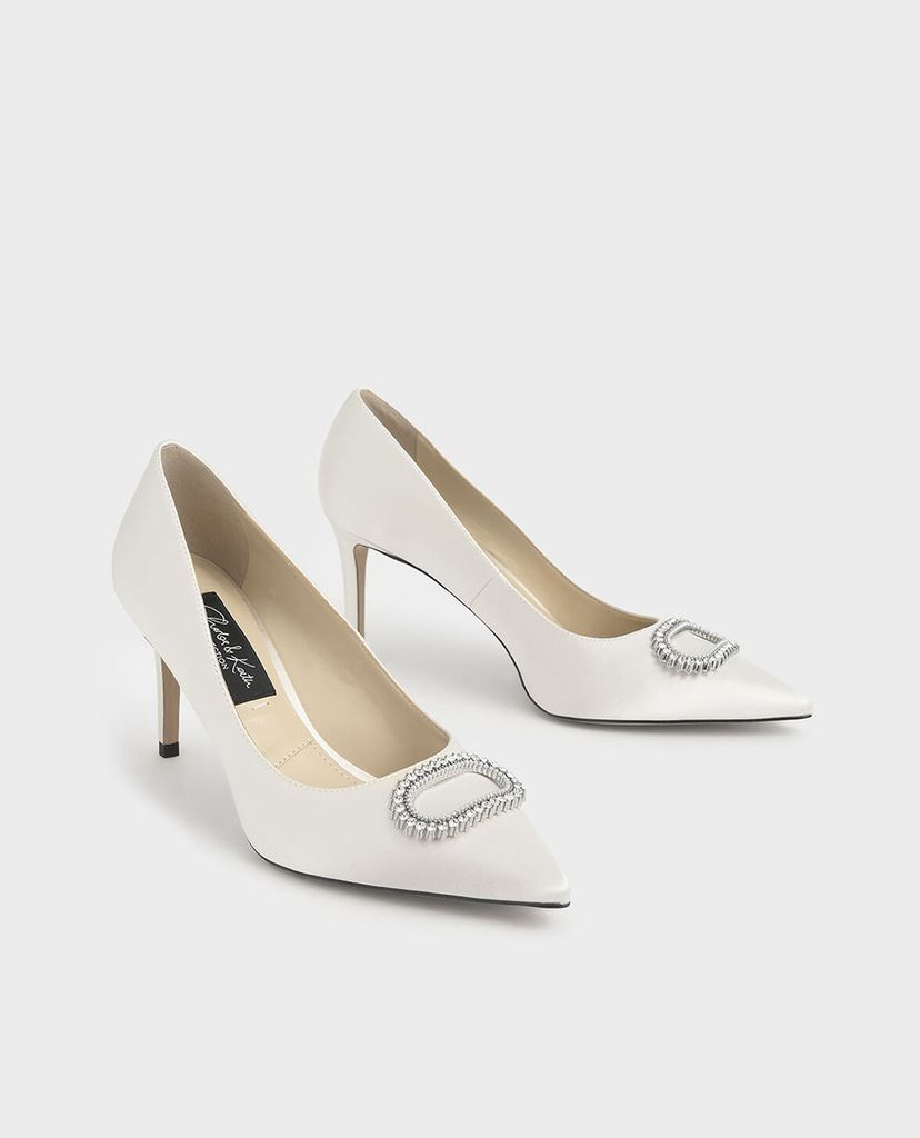 CHARLES & KEITH - Giày cao gót mũi nhọn Wedding Collection