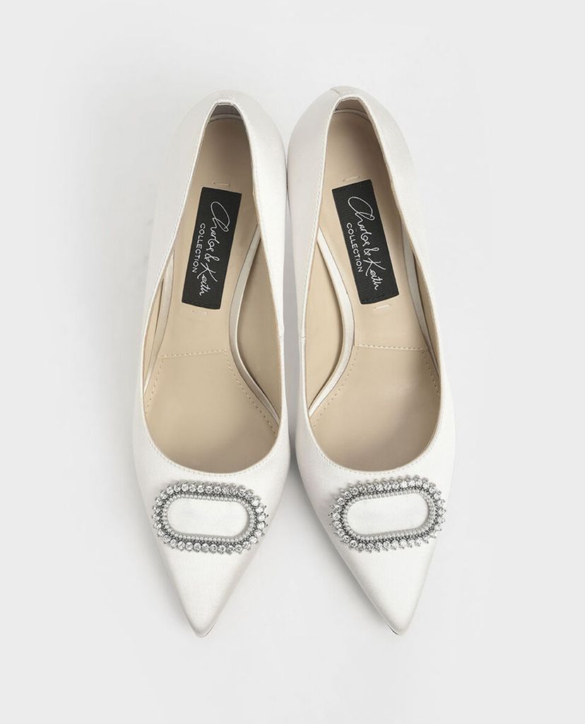 CHARLES & KEITH - Giày cao gót mũi nhọn Wedding Collection