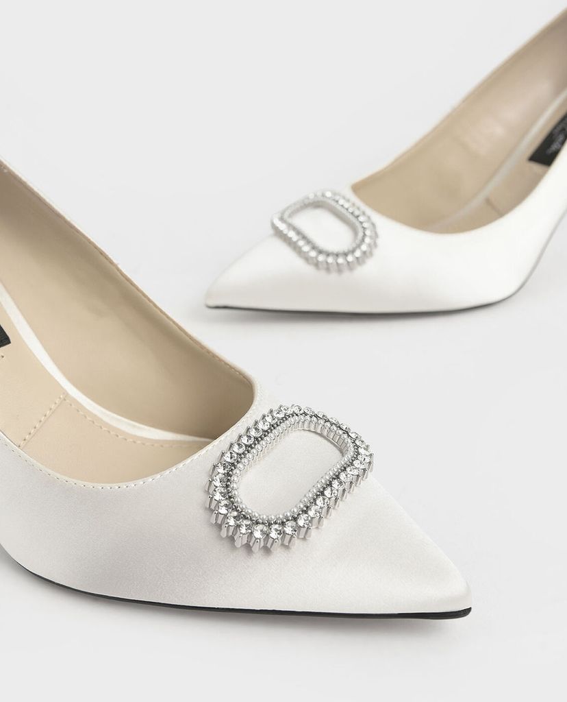 CHARLES & KEITH - Giày cao gót mũi nhọn Wedding Collection