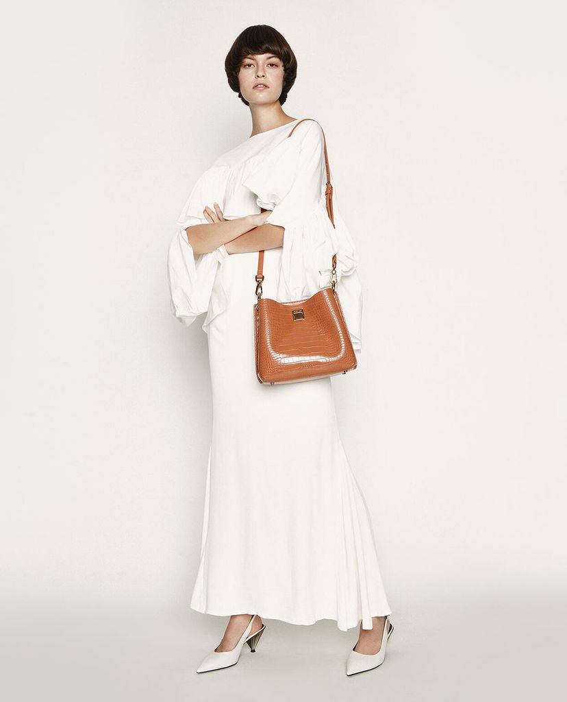 CHARLES & KEITH - Giày cao gót mũi nhọn Leather Cone