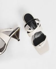 CHARLES & KEITH - Giày cao gót quai ngang Leather Cone