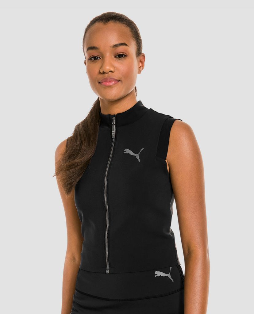 PUMA - Áo croptop nữ phối zip Selena Gomez X Puma