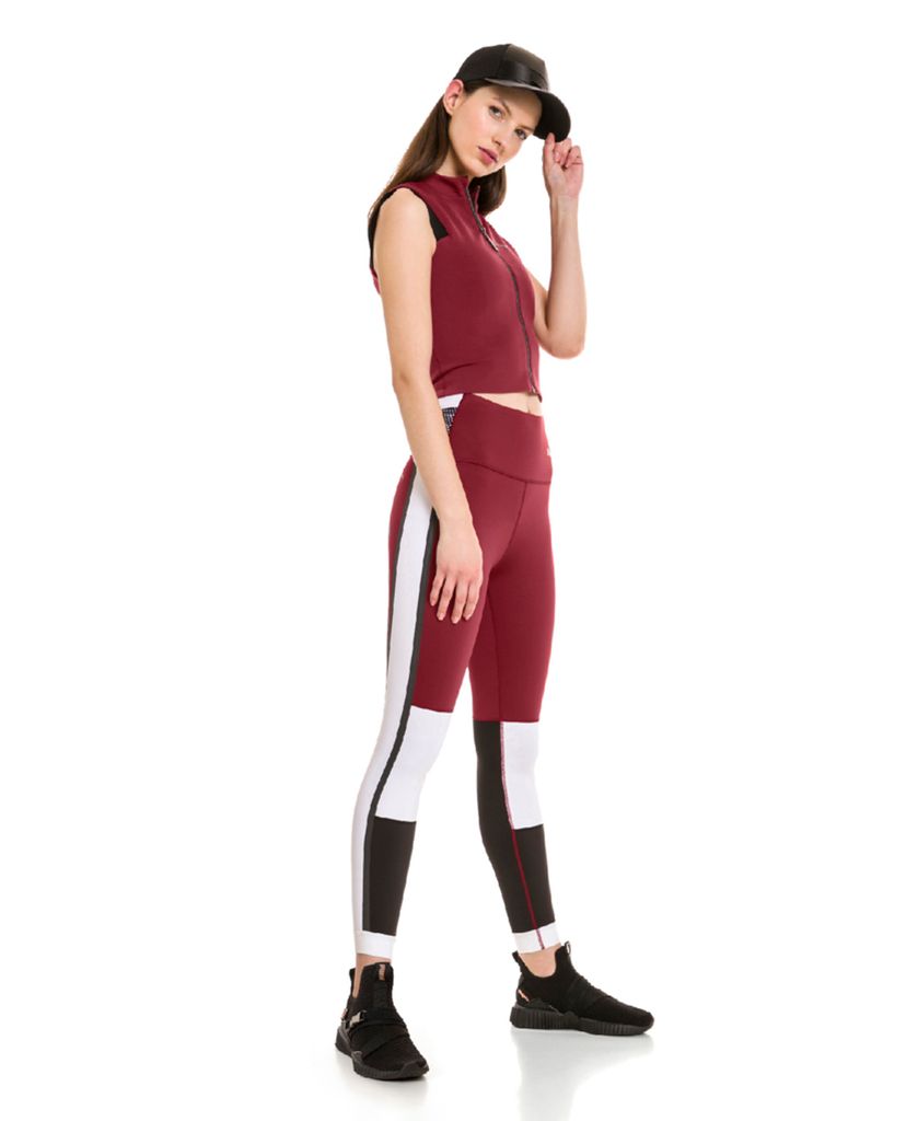 PUMA - Áo croptop nữ phối zip SG x PUMA