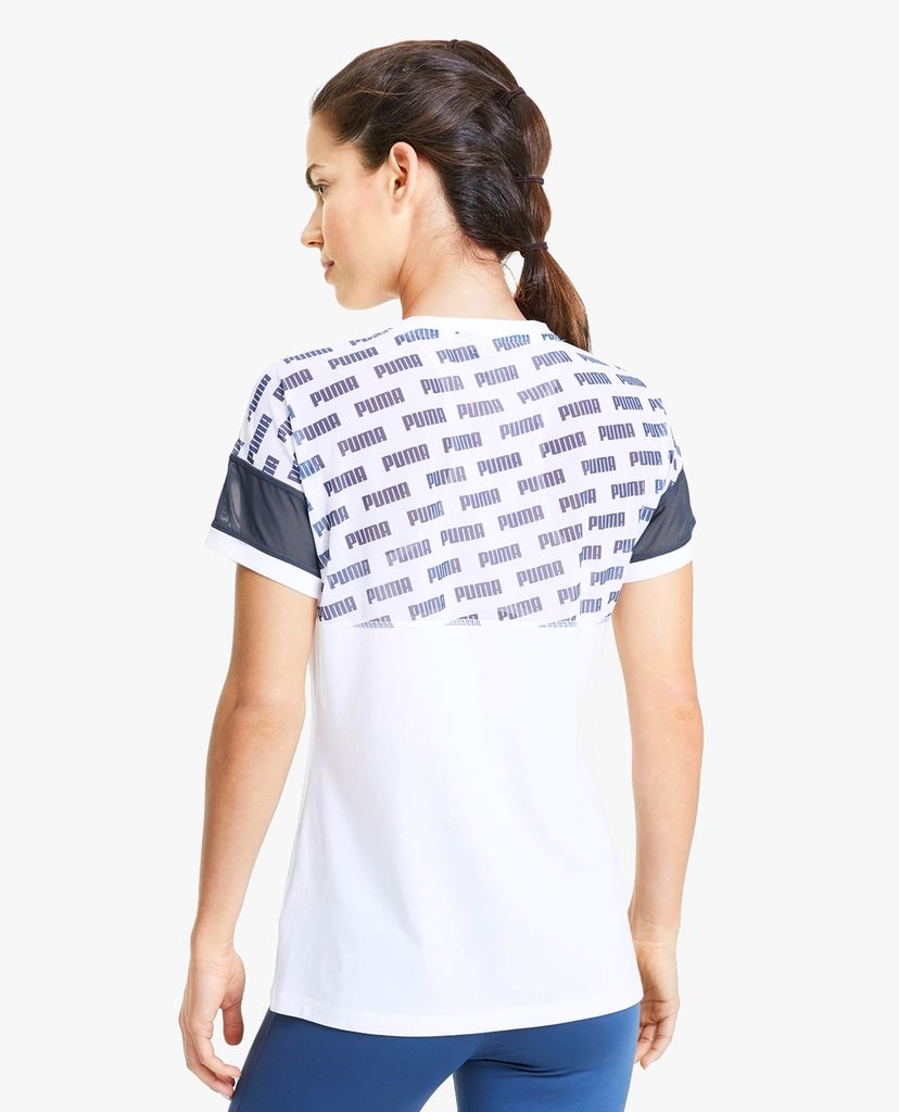 PUMA - Áo thun thể thao nữ Feel It Mesh Logo
