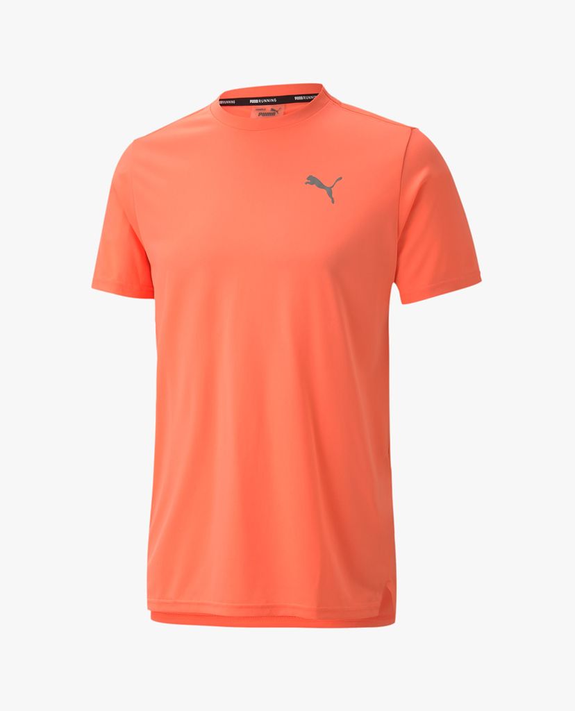 PUMA - Áo thun thể thao nam cổ tròn ngắn tay Run Laser Cat