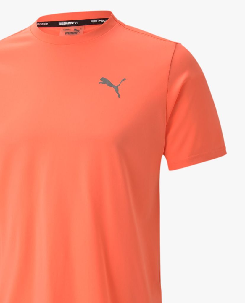 PUMA - Áo thun thể thao nam cổ tròn ngắn tay Run Laser Cat