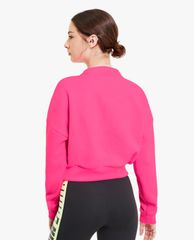 PUMA - Áo sweater nữ cổ tròn tay dài Brave Zip Crew Neck Training