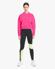 PUMA - Áo sweater nữ cổ tròn tay dài Brave Zip Crew Neck Training