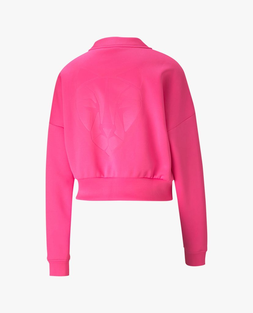 PUMA - Áo sweater nữ cổ tròn tay dài Brave Zip Crew Neck Training