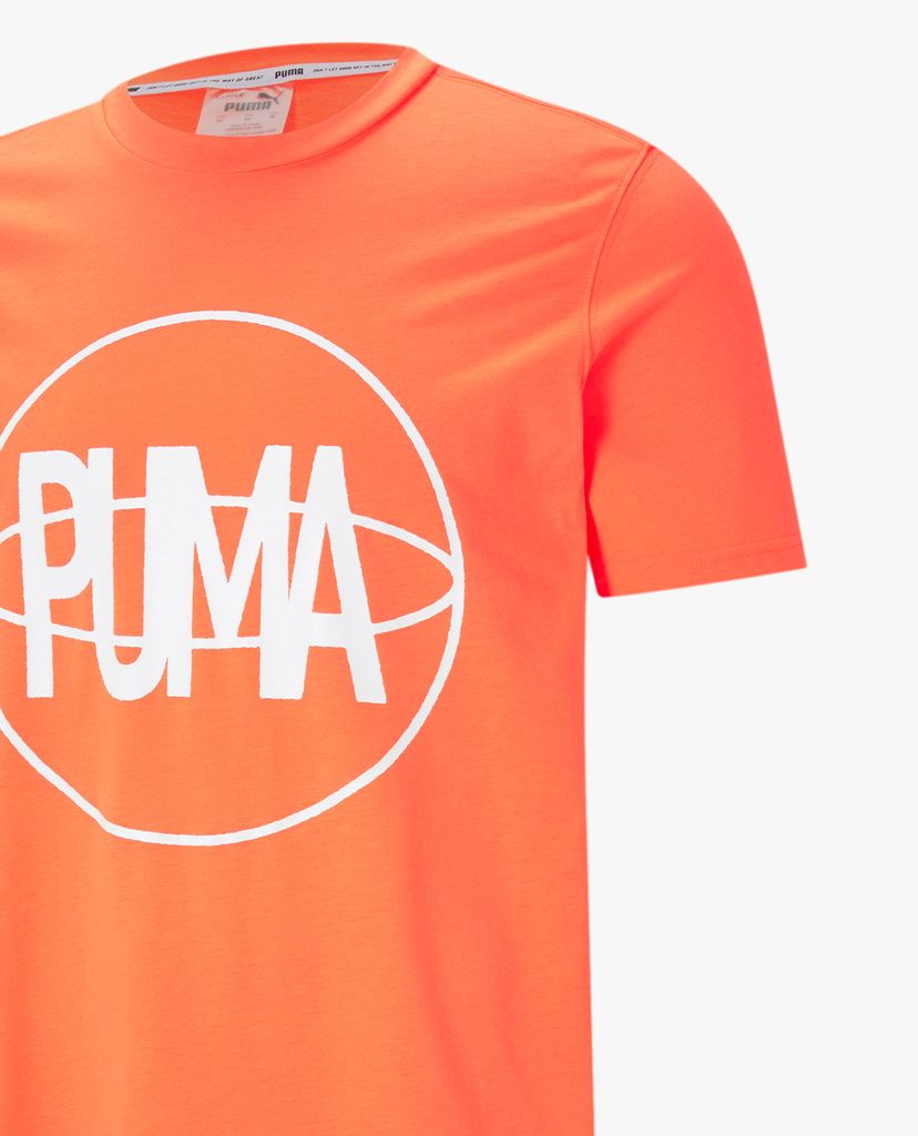 PUMA - Áo thun thể thao nam BP SS Tee 2 Fiery Coral