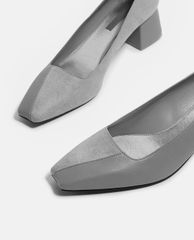 CHARLES & KEITH - Giày cao gót đế vuông mũi nhọn thời trang