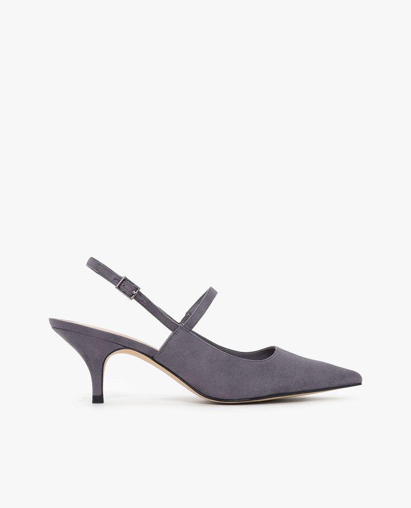 CHARLES & KEITH - Giày cao gót mũi nhọn Slingback Kitten