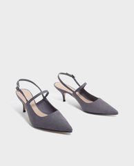 CHARLES & KEITH - Giày cao gót mũi nhọn Slingback Kitten